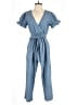 J.Crew 100% Cotton Solid Blue Jumpsuit Size 2 - photo 1
