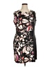 X-Two 100% Polyester Graphic Black Cocktail Dress Size 14 - photo 1
