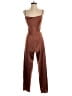 Sincerely Jules 100% Polyester Solid Brown Jumpsuit Size XS - photo 1