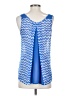 Candie's 100% Polyester Blue Sleeveless Blouse Size S - photo 2