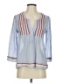 Leifsdottir Blue 3/4 Sleeve Blouse Size 0 - photo 1