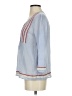 Leifsdottir Blue 3/4 Sleeve Blouse Size 0 - photo 5