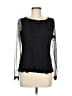 G Collection 100% Polyester Black Long Sleeve Blouse Size M - photo 1