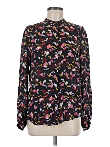 A.L.C. Long Sleeve Silk Top (view 1)