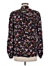 A.L.C. 100% Silk Black Long Sleeve Silk Top Size 6 - photo 2