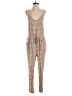 Free People Metallic Tan Jumpsuit Size M - photo 1