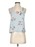 J.O.A. Los Angeles 100% Polyester Teal Sleeveless Blouse Size S - photo 1