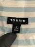 Torrid 100% Rayon Stripes Blue Long Sleeve Button-Down Shirt Size 2X Plus (2) - photo 7