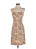 J.Crew 100% Cotton Paisley Tan Pink Cocktail Dress Size 0 - photo 1