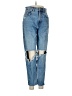 Zara Color Block Blue Jeans Size 6 - photo 1
