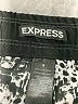 Express 100% Polyester Print Black Casual Pants Size S - photo 7