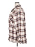 Be Cool 100% Rayon Plaid Brown Long Sleeve Button-Down Shirt Size 2X - photo 5