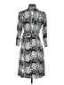 Laundry by Design Print Gray Casual Dress Size 4 - photo 2