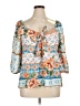 Unbranded Blue 3/4 Sleeve Blouse Size 0X (estimated) - photo 1