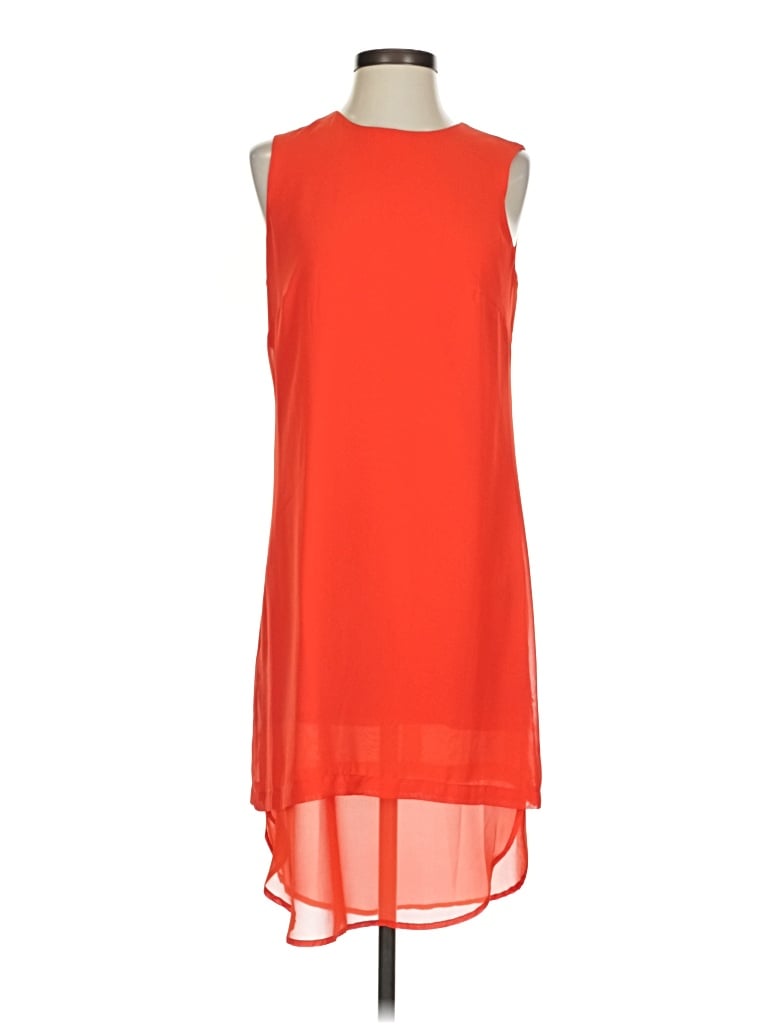 Pre-owned Sharagano Cocktail Dress In Orange