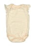 Rabbit Bear 100% Cotton Stripes Tan Short Sleeve Onesie Size 0-3 mo - photo 1