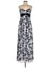 BCBGMAXAZRIA 100% Polyester Print Gray Casual Dress Size 18 - photo 1