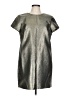 Madewell Metallic Silver Casual Dress Size 10 - photo 1