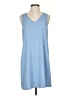 Shein 100% Polyester Solid Blue Casual Dress Size 4 - photo 1