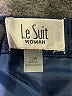 Le Suit 100% Polyester Solid Blue Formal Skirt Size 22W - photo 3