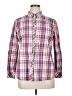 Talbots 100% Cotton Plaid Orange Long Sleeve Button-Down Shirt Size XL - photo 1