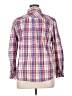 Talbots 100% Cotton Plaid Orange Long Sleeve Button-Down Shirt Size XL - photo 2
