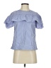 J.Crew 100% Cotton Blue Short Sleeve Blouse Size 00 - photo 1