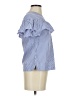 J.Crew 100% Cotton Blue Short Sleeve Blouse Size 00 - photo 4