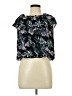 Unbranded 100% Viscose Black Short Sleeve Blouse Size L - photo 1