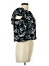 Unbranded 100% Viscose Black Short Sleeve Blouse Size L - photo 4