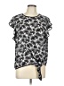 MICHAEL Michael Kors 100% Polyester Black Short Sleeve Top Size L - photo 1
