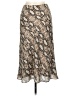 Peyton Jensen 100% Polyester Animal Print Silver Casual Skirt Size M - photo 2