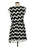 BCX 100% Polyester Chevron-herringbone Black Casual Dress Size M - photo 2