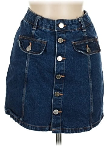 Zara TRF Denim Skirt (view 1)