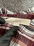 Ann Taylor LOFT Plaid Multi Color Burgundy Long Sleeve Blouse Size L - photo 7
