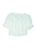 Justice Teal Green 3/4 Sleeve Blouse Size 8 - photo 2