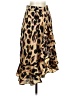 Shein 100% Polyester Animal Print Brown Casual Skirt Size XS - photo 1
