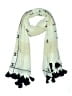 Unbranded Green White Scarf One size - photo 1