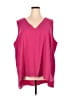 Lane Bryant 100% Polyester Pink Sleeveless Blouse Size 28 - photo 1