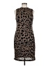 Gilli Animal Print Brown Cocktail Dress Size M - photo 1