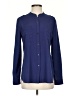 Calvin Klein 100% Polyester Blue Long Sleeve Blouse Size S - photo 1