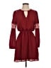 Express 100% Polyester Burgundy Casual Dress Size XS - photo 1