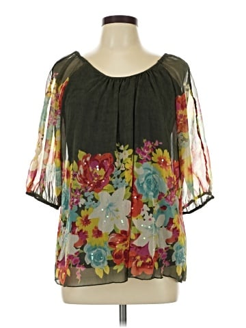 Lola P. Short Sleeve Blouse (view 1)