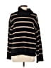 Ellen Tracy Stripes Black Turtleneck Sweater Size M - photo 1