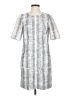 W by Worth Silver Casual Dress Size 4 - photo 1