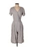 A New Day 100% Rayon Stripes Gray Romper Size S - photo 1