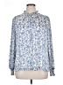 Tamarac 100% Polyester Paisley Blue Long Sleeve Blouse Size XL - photo 1