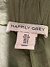Happily Grey Solid Green Khaki Shorts Size S - photo 3