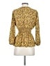 Max Studio 100% Polyester Yellow 3/4 Sleeve Blouse Size XS - photo 2