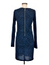 MICHAEL Michael Kors Chevron-herringbone Blue Casual Dress Size M - photo 2